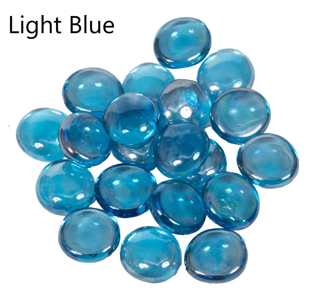 Dagan 3/4 Inch Tempered Glass Fire Beads - 10 Pound Bag
