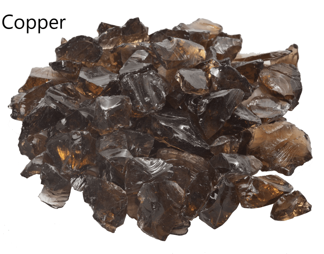 Dagan 1/2 to 3/4 Inch Tempered Fire Glass - 10 Pound Bag