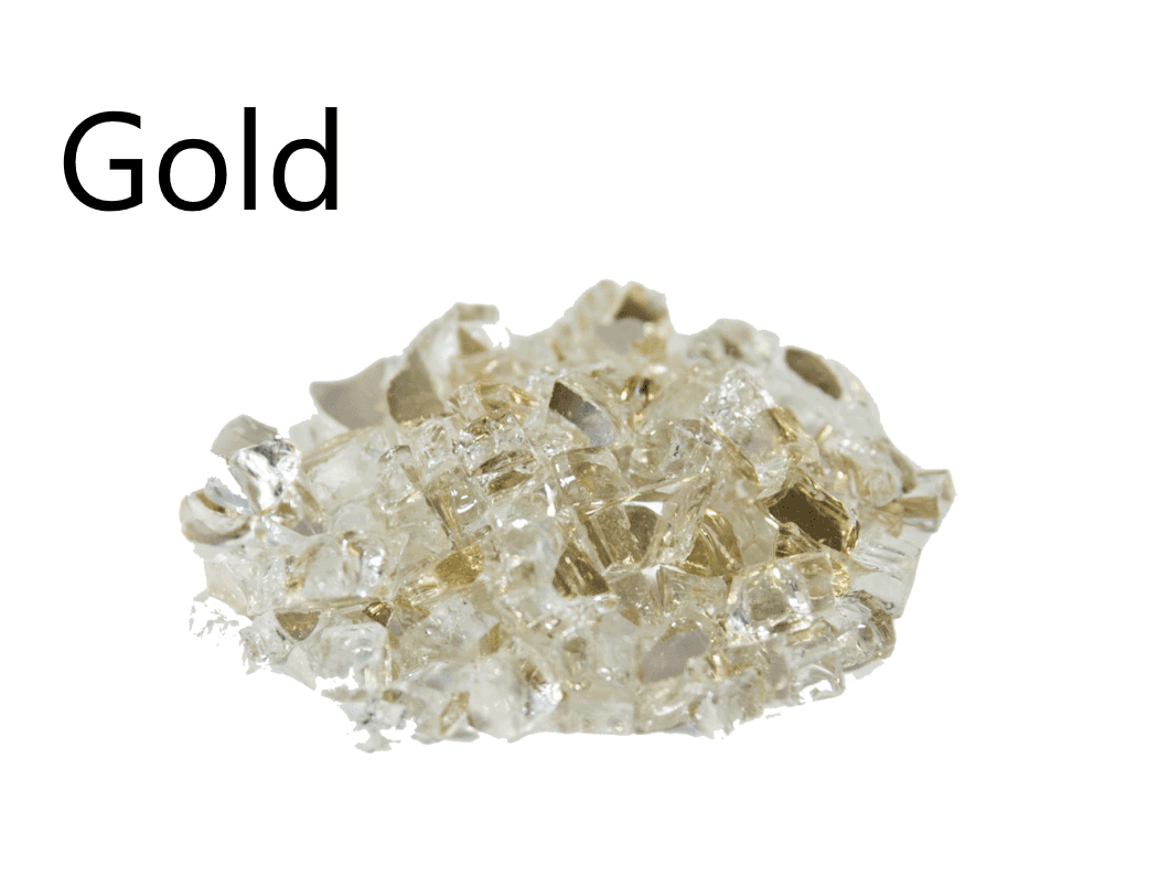 Dagan 1/4 Inch Reflective Tempered Fire Glass - 10 Pound Bag