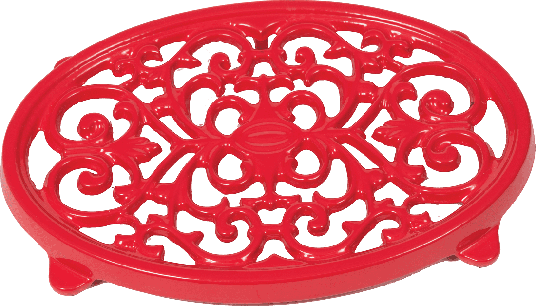 Dagan Scroll Top Design Oval Trivet