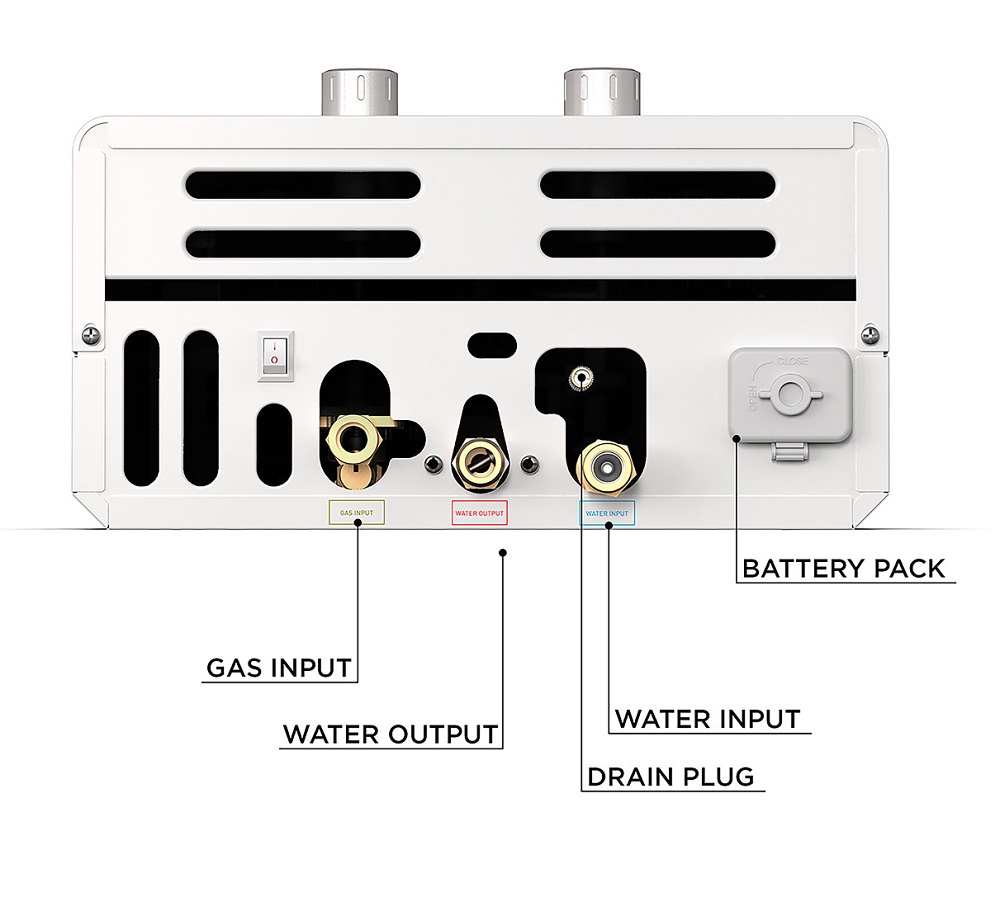 Eccotemp Luxe EL10 Tankless Propane Portable Water Heater - 3 GPM