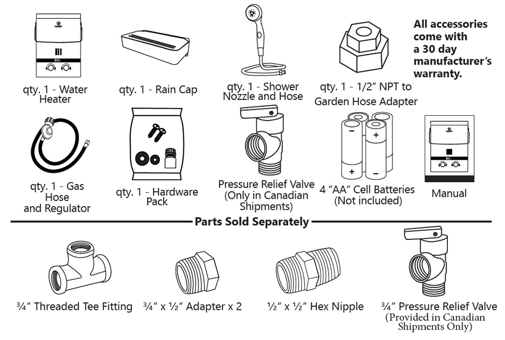 Eccotemp Luxe EL5 Tankless Propane Portable Water Heater - 1.5 GPM