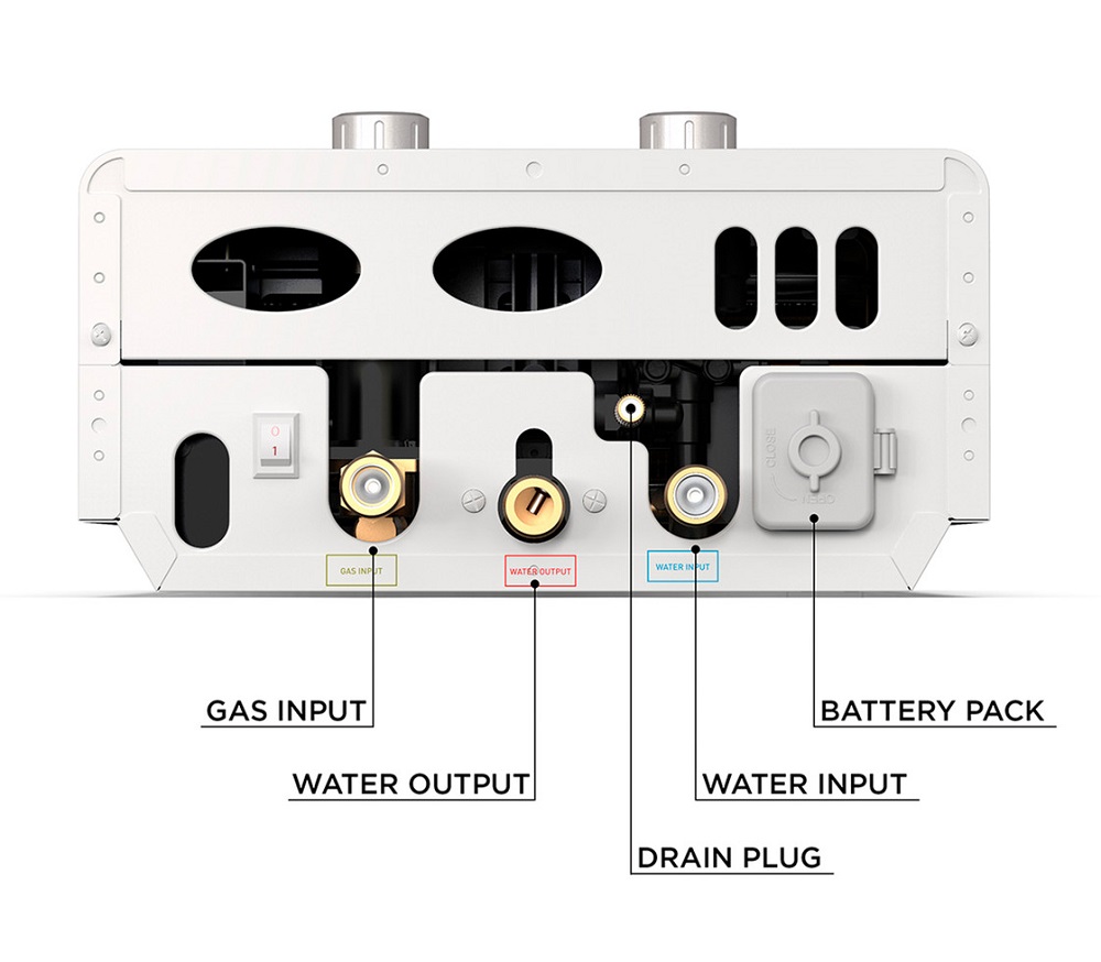 Eccotemp Luxe EL7 Tankless Propane Portable Water Heater - 1.85 GPM