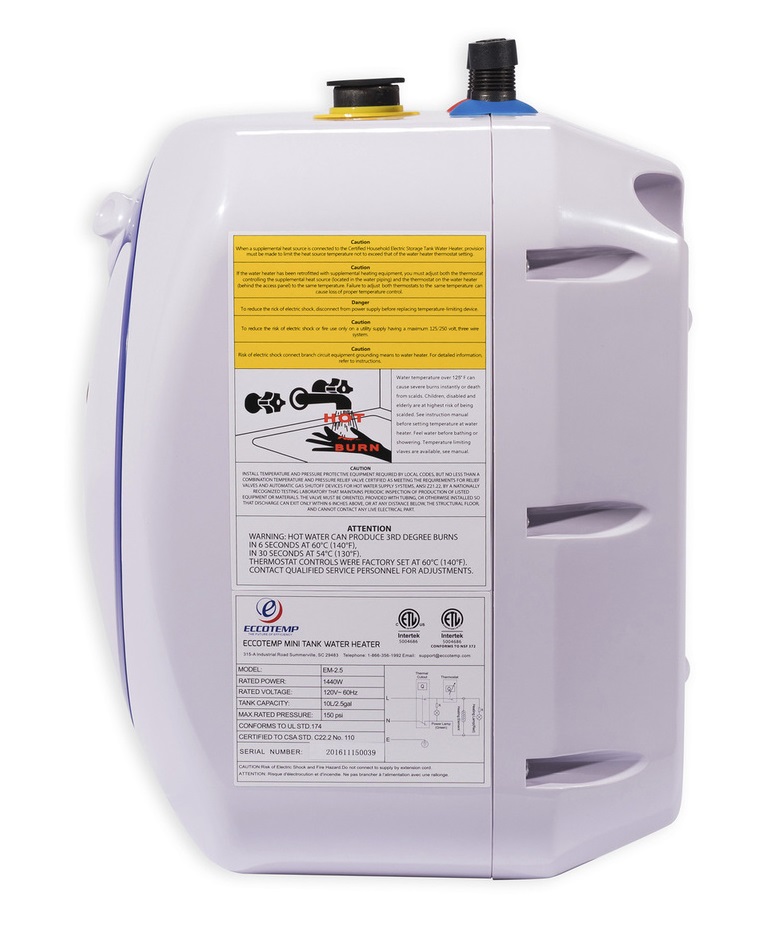 Eccotemp Electric Mini Point-of-Use Water Heater - 7 Gallon Tank