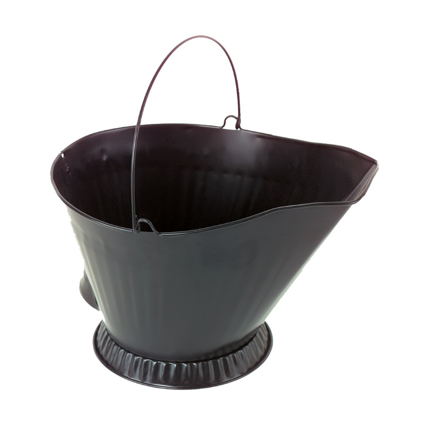 Dagan 14 Inch Funnel Top Steel Coal Hod