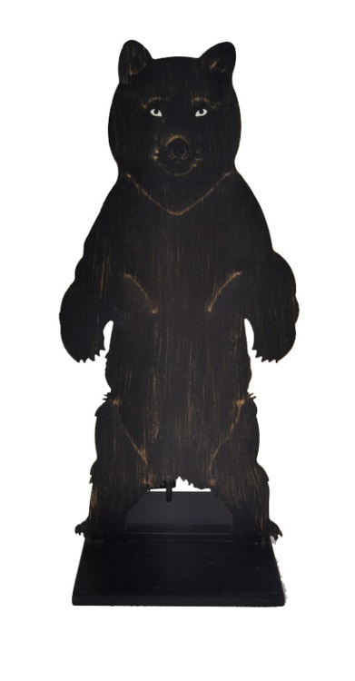 Dagan 25 Inch Three-Piece Black Bear Fireplace Tool Set