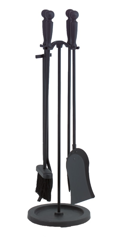 Dagan 30 Inch Four-Piece Steel Ball Fireplace Tool Set