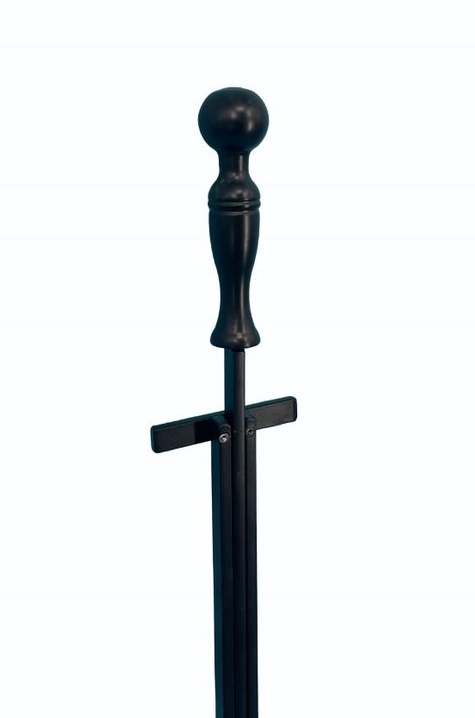 Dagan 27 Inch Ball Handle Three-Way Fireplace Log Tongs