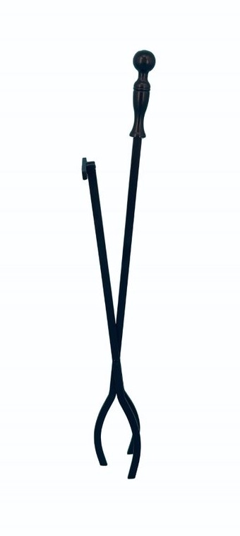 Dagan 27 Inch Ball Handle Three-Way Fireplace Log Tongs