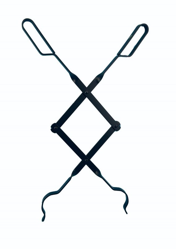 Dagan 26 Inch Scissoring Three-Way Fireplace Log Tongs