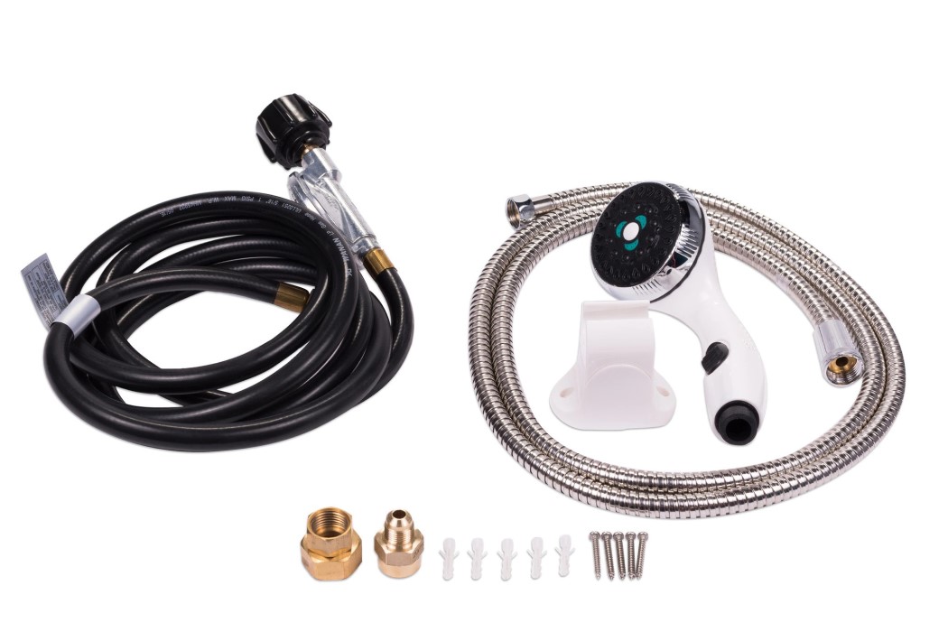 Eccotemp Luxe 1.85 GPM Steel Portable Outdoor Tankless Propane Water Heater with Pump and Strainer