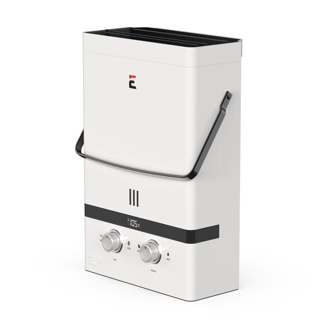 Eccotemp Luxe 1.85 GPM Steel Portable Outdoor Tankless Propane Water Heater with Pump and Strainer