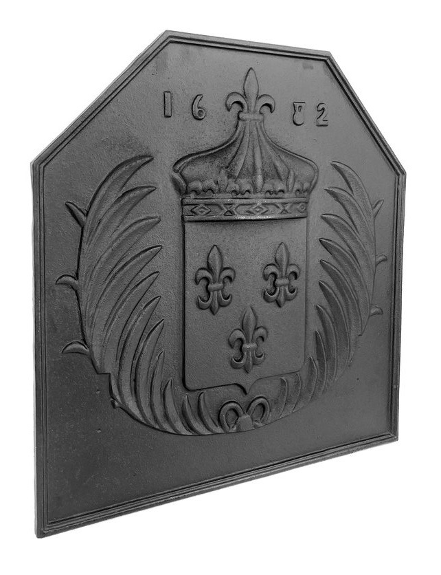 Dagan 24 Inch Crown Cast Iron Fireback