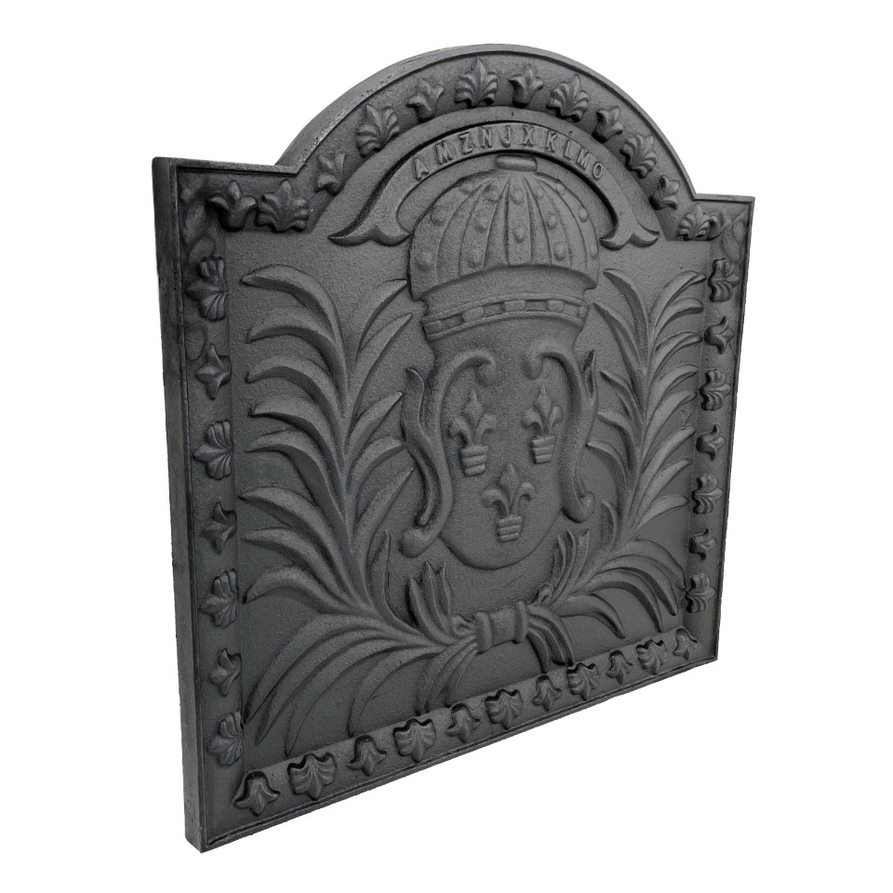Dagan 20 Inch Medallion Cast Iron Fireback