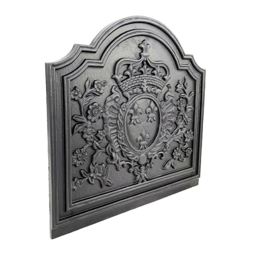 Dagan 20 Inch Crown Medallion Cast Iron Fireback