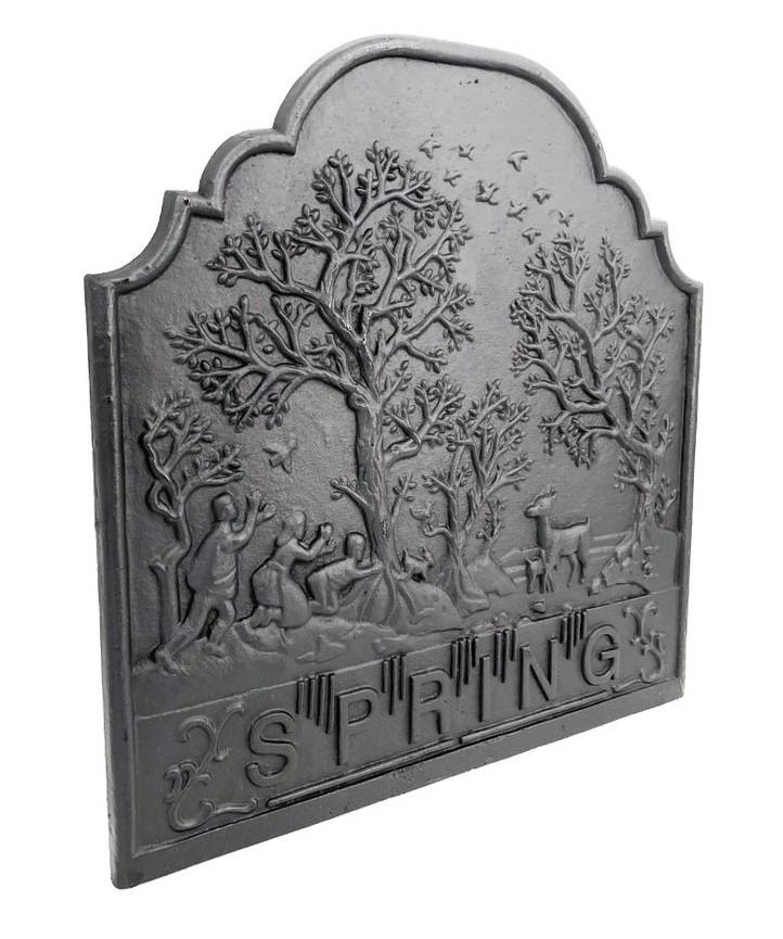 Dagan 21 Inch Spring Cast Iron Fireback