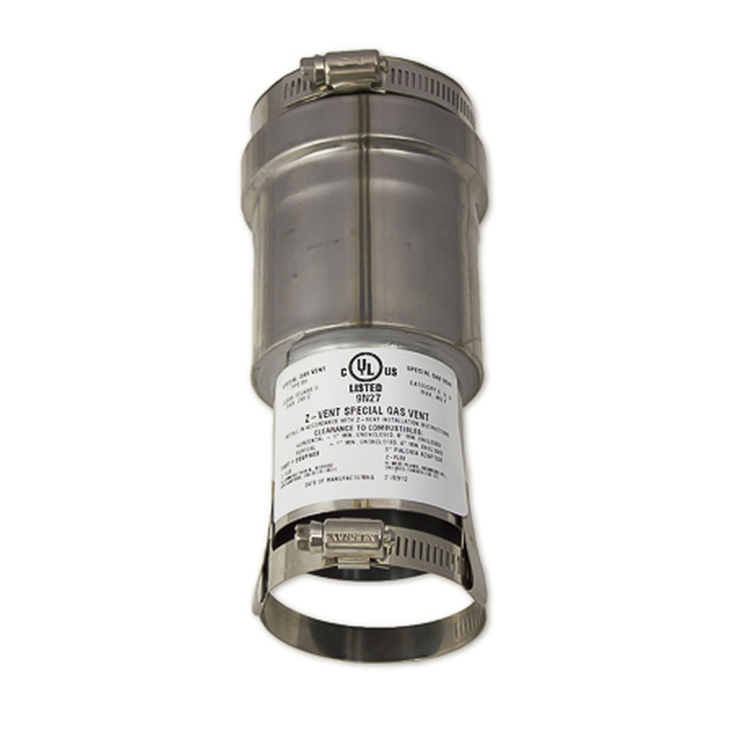 Eccotemp 2 1/2 to 3 Inch Stainless Steel Paloma Adapter