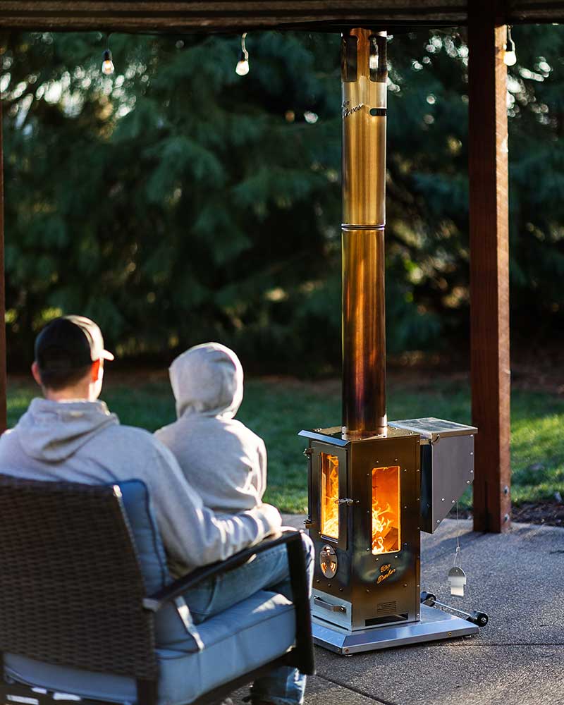 Timber Stoves Big Timber Free Standing Outdoor Pellet Heater