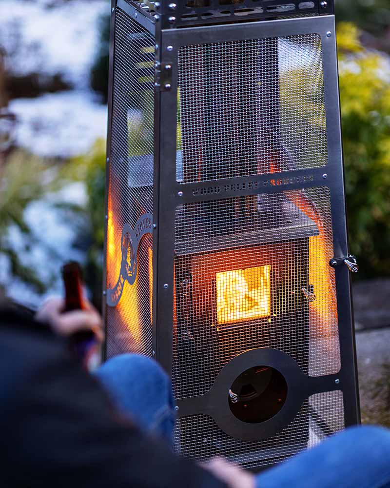 Timber Stoves Lil Timber Elite Free Standing Outdoor Pellet Heater