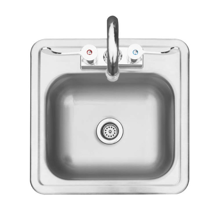 TrueFlame 15 Inch Drop-In Outdoor Kitchen Sink