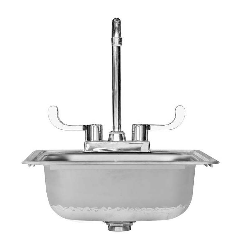 TrueFlame 15 Inch Drop-In Outdoor Kitchen Sink