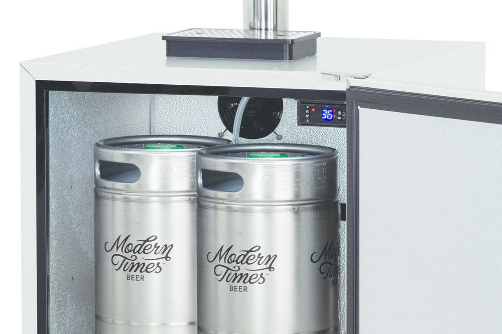 TrueFlame 24 Inch Deluxe Outdoor Kegerator - Dual Tap