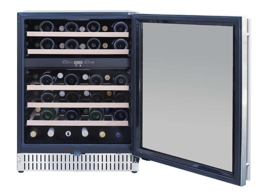 TrueFlame 24 Inch Dual-Zone Outdoor Wine Cooler