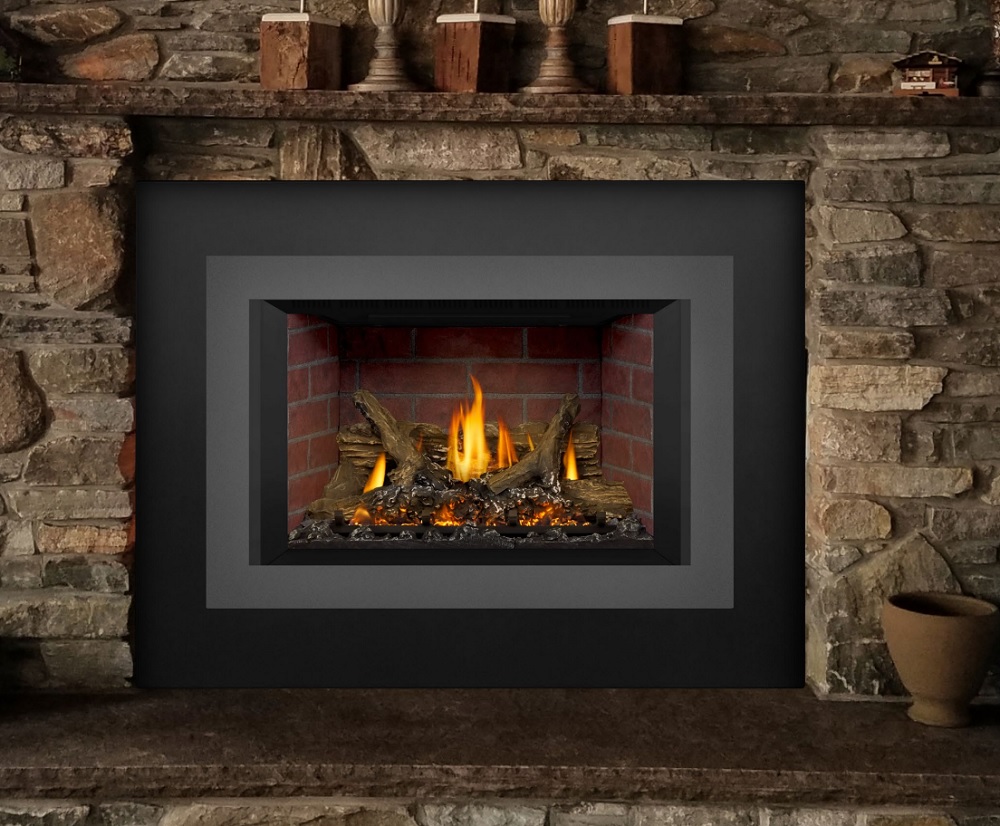 Timberwolf 29 Inch TDI3 Bluetooth-Enabled Natural Gas Fireplace Insert with Logs - IPI (Modern)
