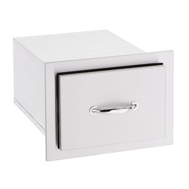 TrueFlame 17 Inch Stainless Steel Single Drawer