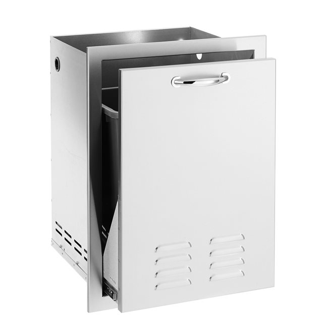 TrueFlame 20 Inch Stainless Steel Vented Propane Tank Drawer