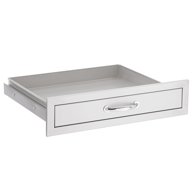 TrueFlame 26 Inch Stainless Steel Utensil Drawer