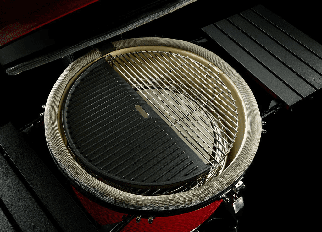 Kamado Joe Half Moon Cast Iron Reversible Griddle for Big Joe Grills