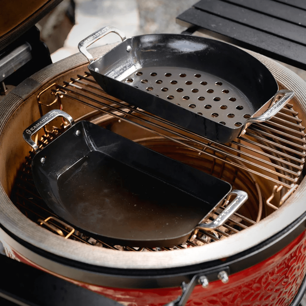 Kamado Joe Half Moon Karbon Steel Pan Set