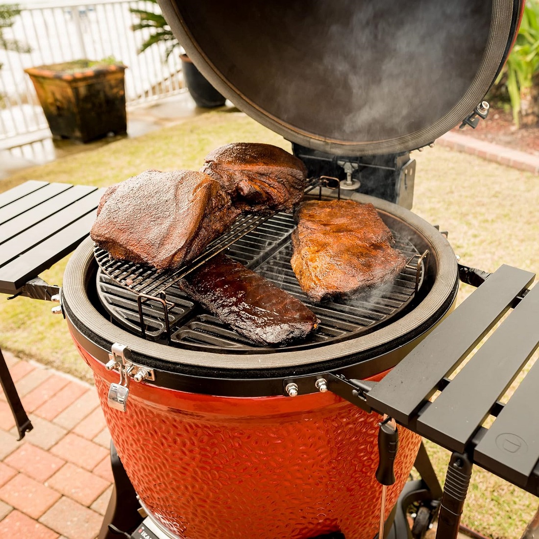 Kamado Joe 24 Inch Big Joe III Charcoal Grill on Cart