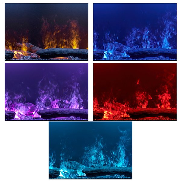 Dimplex 46 Inch Optimyst Linear Electric and Water Vapor Fireplace with Media