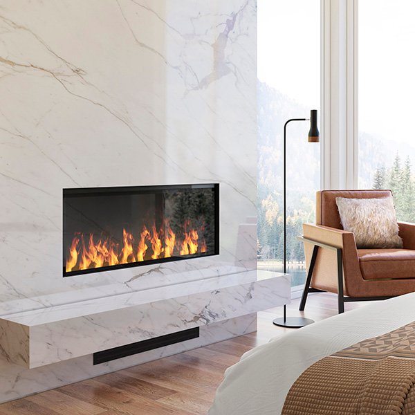 Dimplex 46 Inch Optimyst Linear Electric and Water Vapor Fireplace with Media