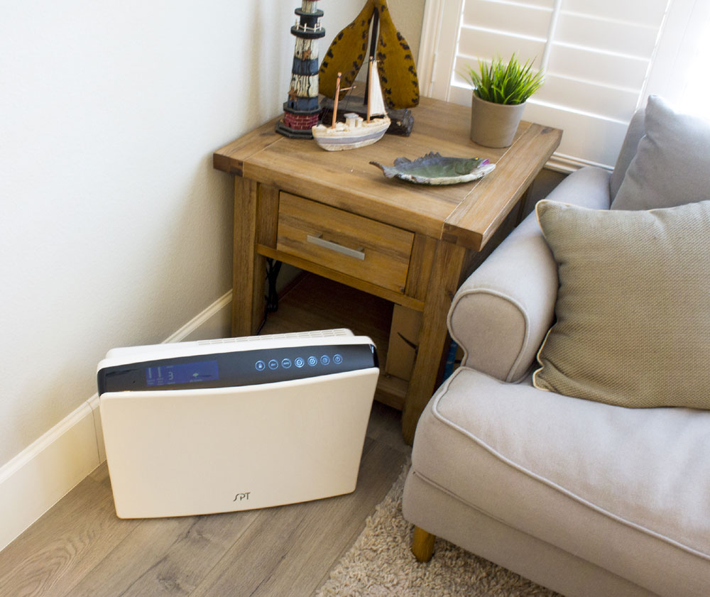 Sunpentown AC-2221 Dual DC-Motor Air Cleaner with Air Quality Detector