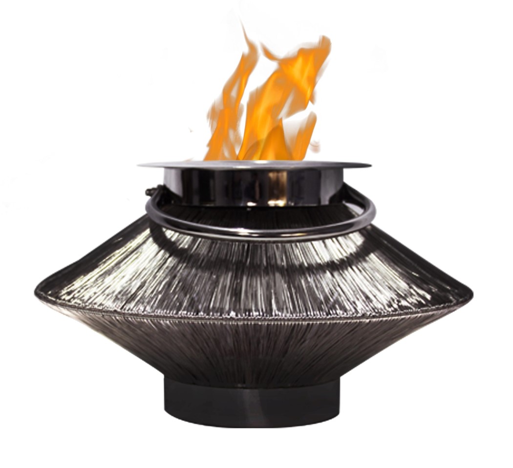 Anywhere Fireplace 13 Inch Saturn Stainless Steel Ethanol Gel Fuel Fireplace/Lantern