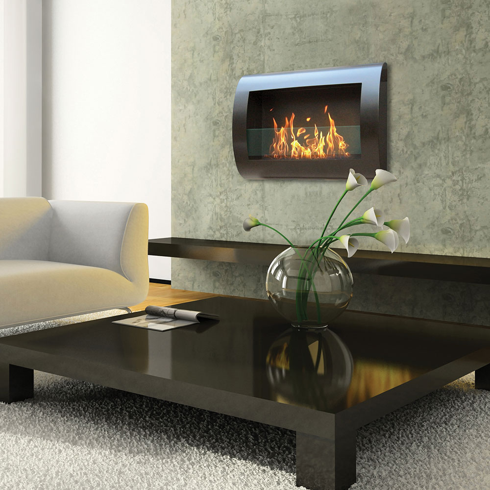 Anywhere Fireplace Chelsea Wall Mount Ethanol Fireplace