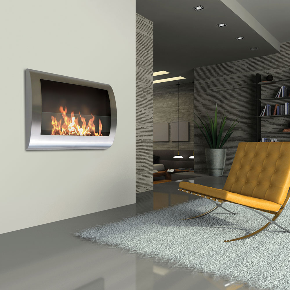 Anywhere Fireplace Chelsea Wall Mount Ethanol Fireplace