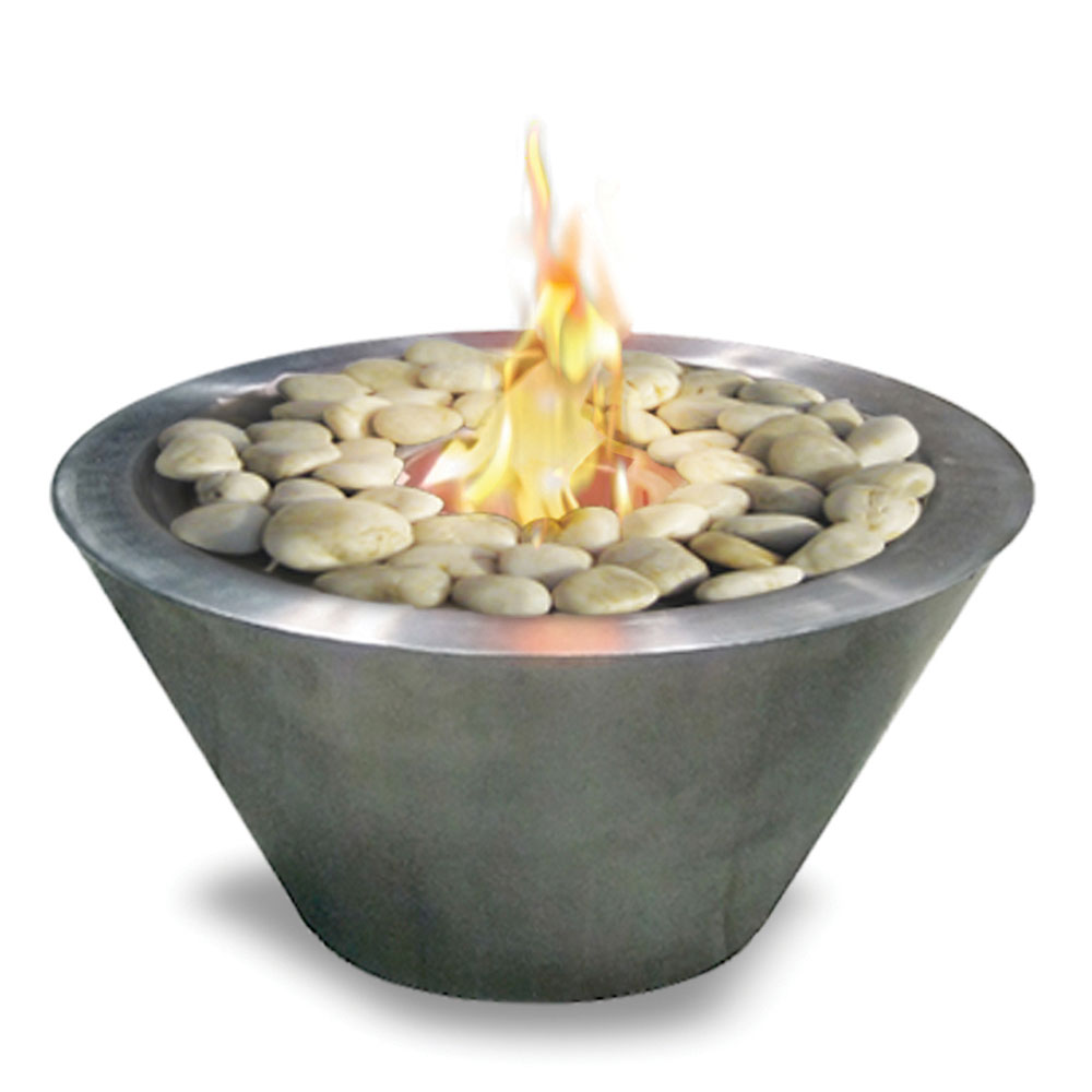 Anywhere Fireplace 14 Inch Oasis Tabletop Ethanol Gel Fire Bowl