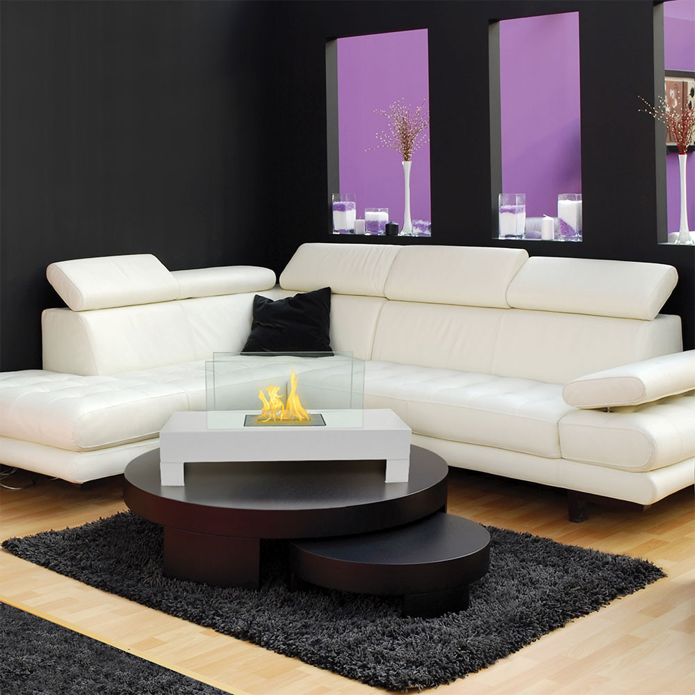 Anywhere Fireplace Gramercy Indoor/Outdoor Freestanding Vent Free Ethanol Fireplace