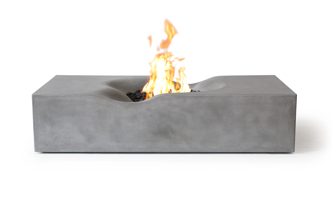 Pyromania Fire Features 60 Inch Venice Concrete Gas Fire Table