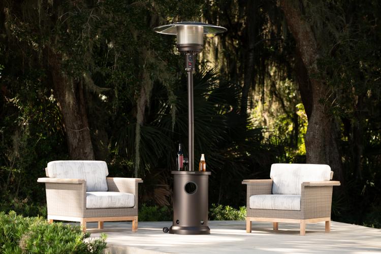 Fire Sense 90 Inch Propane Patio Heater with Table