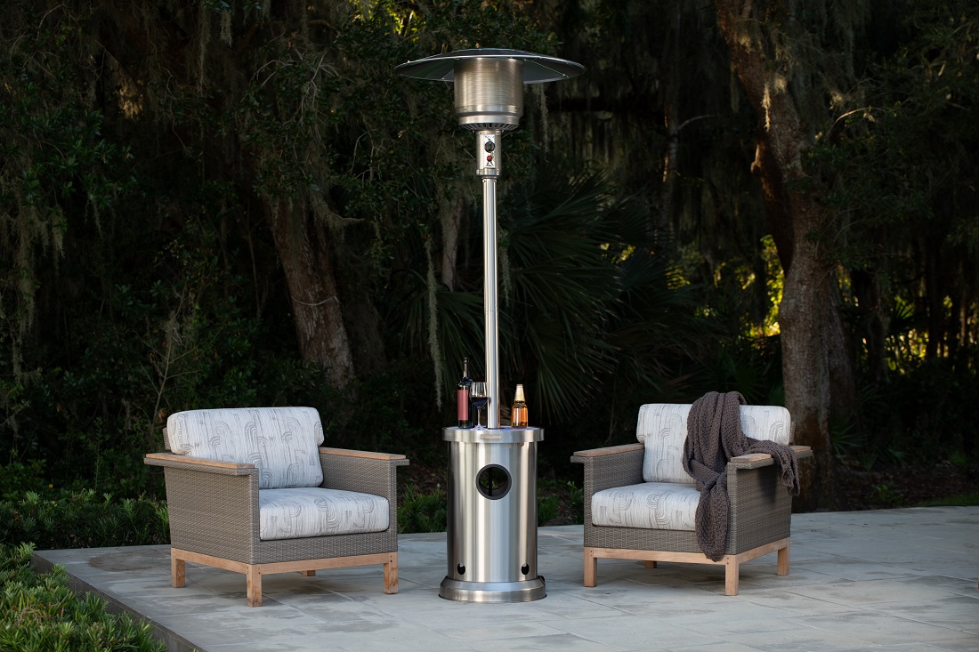 Fire Sense 90 Inch Propane Patio Heater with LED Table