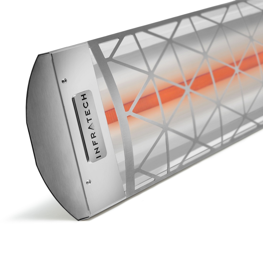 Infratech Comfort 48 Inch Contemporary Motif 2600W Single Element Electric Patio Heater - 480V