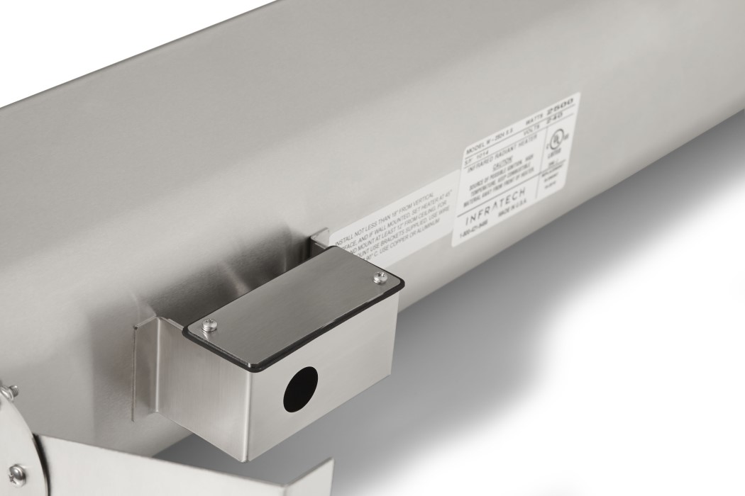 Infratech Comfort 48 Inch W Series 2600W Single Element Electric Patio Heater - 208V