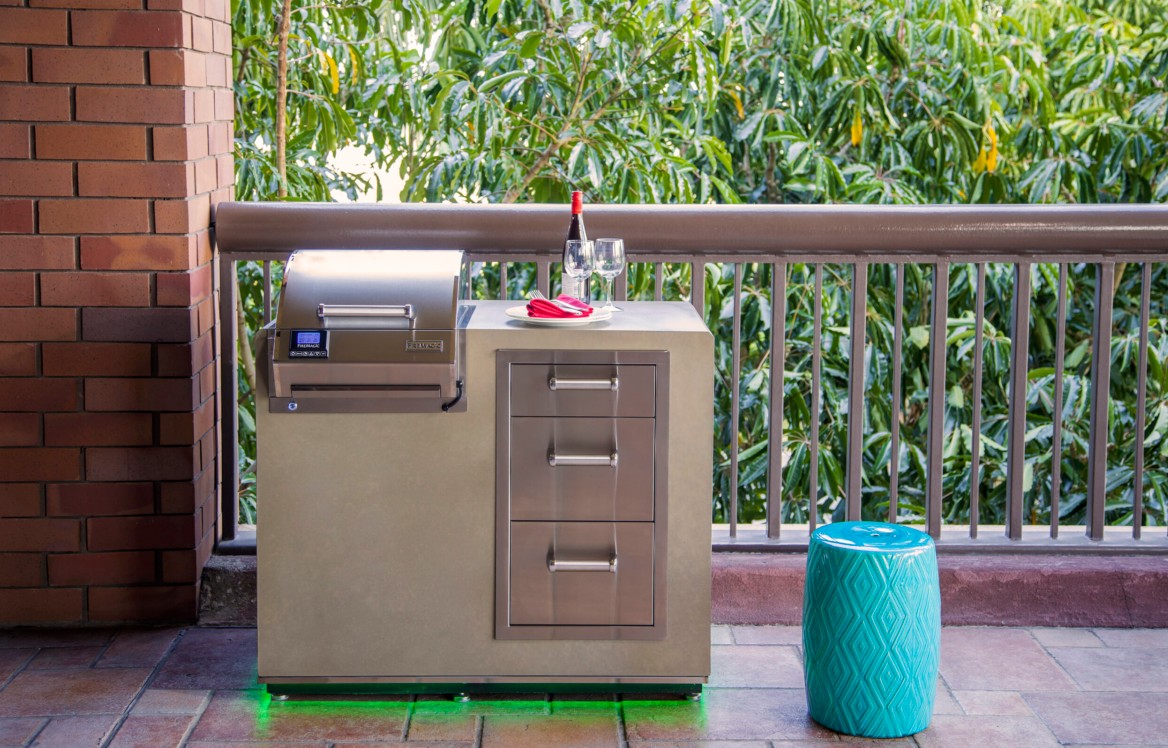 Fire Magic Island Bundle with Cut-Outs for E251 Series Electric Grills