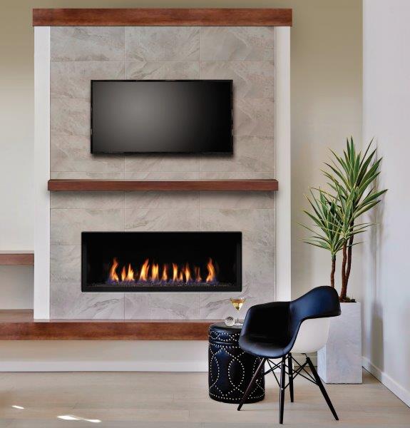 Kingsman ZCVRB47 Linear Direct Vent Gas Fireplace - Millivolt Pilot