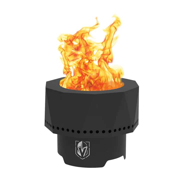 Blue Sky NHL Vegas Golden Knights Smokeless Steel Portable Wood Burning Fire Pit
